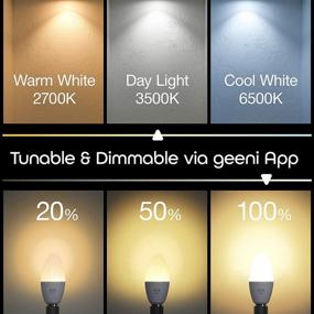 img 2 attached to 🕯️ Geeni Chandelier Assistant - Candelabra Equivalent
