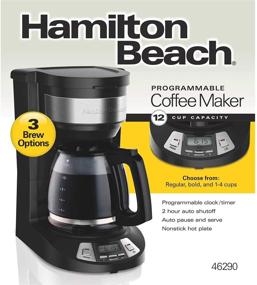 img 1 attached to ☕ Streamlined and Convenient: Hamilton Beach 12 Cup Programmable Coffee Maker 52580270 46290