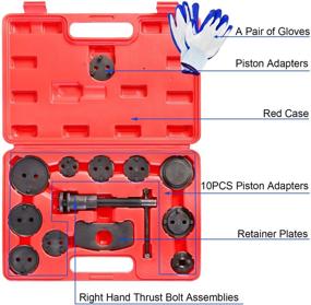 img 3 attached to YSTOOL Universal 15PCS Brake Caliper Compression Tool Kit: Wind Back Front and Rear Disc Brake Piston Brake Pad Replacement Tool Set for Most Car Truck