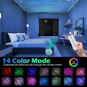 img 3 attached to Night Light Projector with Remote Control, Sky Nebula Color Changing Lamp and Built-in Bluetooth Speaker - Perfect Gift for Child/Children/Kids/Adults - Star Projector, Galaxy Aurora Planets Projector with Touch Control