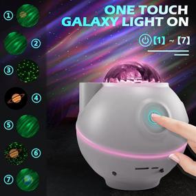 img 2 attached to Night Light Projector with Remote Control, Sky Nebula Color Changing Lamp and Built-in Bluetooth Speaker - Perfect Gift for Child/Children/Kids/Adults - Star Projector, Galaxy Aurora Planets Projector with Touch Control