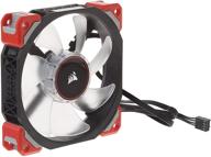 corsair ml120 pro led red cooling fan: premium 120mm magnetic levitation for optimal cooling - co-9050042-ww logo