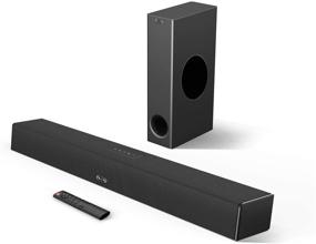 img 4 attached to 🔊 Enhance Your Home Theater Experience with BESTISAN 150 Watt 2.1 Channel Sound Bar, Bluetooth 5.0, Subwoofer, and Deep Bass!