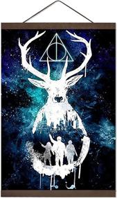 img 3 attached to 🦌 SuperDecor 5D DIY Diamond Painting Full Drills Kit with White Deer and People: Complete Home Wall Decor Solution with 16 Inch Poster Hanger Frame – 16x24 Inch