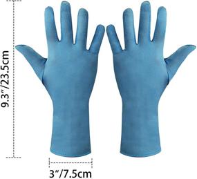img 3 attached to 👸 ENPOINT Princess Dress up Gloves: Set of 3 Gorgeous Satin Fancy Gloves in White, Pink, and Blue – Perfect for Kids Birthday Party, Wedding, Pageant – Ideal Costume Dress Up Gloves for Little Girls Aged 3-8
