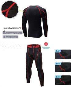 img 1 attached to Minghe Thermal Compression Baselayer Bottoms Sports & Fitness and Other Sports