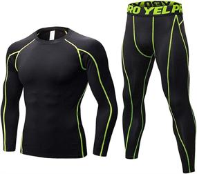 img 4 attached to Minghe Thermal Compression Baselayer Bottoms Sports & Fitness and Other Sports