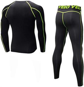 img 3 attached to Minghe Thermal Compression Baselayer Bottoms Sports & Fitness and Other Sports