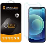 📱 (2шт) защитное стекло supershieldz для iphone 12 mini (5,4 дюйма) - темперированное, противоударное, без пузырей логотип