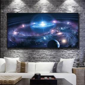 img 3 attached to Mobicus 5D DIY Diamond Painting Kit - Starry Sky Wall Stickers for Living Room Decoration (30X50CM/12X20inch)