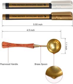 img 2 attached to 💌 Enhance Your Wedding Invitations with Triwol Wax Seal Stamp Set: 672pcs Wax Seal Beads in 24 Striking Colors, Wax Seal Warmer, Spoon, and Cushion, with Bonus Wax Seal Pens and Tweezer!