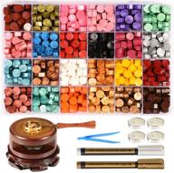 💌 enhance your wedding invitations with triwol wax seal stamp set: 672pcs wax seal beads in 24 striking colors, wax seal warmer, spoon, and cushion, with bonus wax seal pens and tweezer! logo