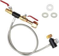 🔋 cga320 g1/2 co2 cylinder refill adapter hose: soda maker sodastream tank filling kit with 36 inch hose, dual valve & gauge logo