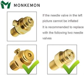 img 1 attached to 🔋 CGA320 G1/2 CO2 Cylinder Refill Adapter Hose: Soda Maker Sodastream Tank Filling Kit with 36 Inch Hose, Dual Valve & Gauge