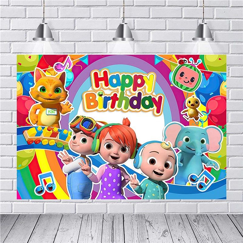 Cocomelon Backdrop Birthday Photography Background Reviews & Ratings ...