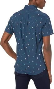 img 1 attached to Goodthreads Slim Fit Short Sleeve Printed Birds Men's Clothing