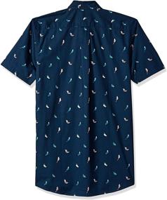 img 3 attached to Goodthreads Slim Fit Short Sleeve Printed Birds Men's Clothing