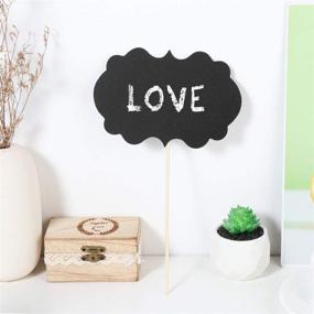 img 1 attached to 📸 LUOEM Pack of 20 Chalkboard Sign Photo Booth Props – DIY Funny Selfie Photo Props with Cute Chalkboard Message Signs. Ideal for Weddings, Birthdays, Engagements, Christmas, Halloween Parties & Party Favors