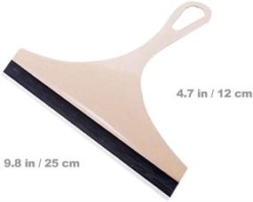 img 2 attached to Pack of 6 Lightweight Shower Squeegees with Hanging Hole - Multi-Purpose 🚿 Window Squeegee for Shower Doors, Bathroom, Window, and Car Glass (Available in 3 Colors)