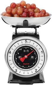 img 3 attached to 🍲 Silver/Black Retro Mechanical Kitchen Scale by Starfrit - Model 080211-003-0000