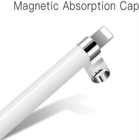 img 1 attached to 🖊️ TITACUTE Apple Pencil Replacement Magnetic Cap - iPencil Cap for iPad Pro 12.9 inch, 10.5 inch & 9.7 inch - White