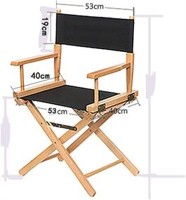 img 1 attached to 🪑 Set of 2 Replacement Director Chair Canvas Covers - Black, Red, Green, Gray, Blue (Gray)