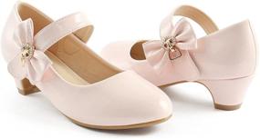 img 4 attached to 👠 Elegant ADAMUMU Girls' Shoes: The Perfect Choice for Dress- up and Weddings