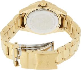 img 3 attached to Invicta Women's 15252 Pro Diver Gold Dial Watch with Crystal Accents in 18k Ion-Plated Stainless Steel