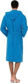 img 3 attached to 🛀 Stay Cozy and Stylish with TowelSelections Hooded Cotton Bathrobe Blithe