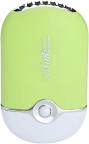 img 4 attached to FlyItem USB Mini Portable Fans Rechargeable Electric Bladeless Handheld Air Conditioning Cooling Refrigeration Fan For Eyelash (Green)