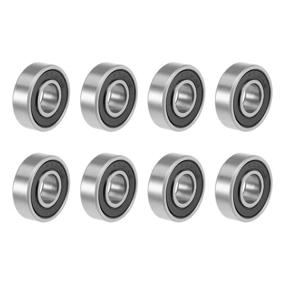 img 4 attached to Uxcell 698 2RS Groove Bearings Double Power Transmission Products