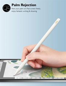 img 2 attached to 🖊️ MEKO Stylus Pen for iPad: Ultimate Precision with Palm Rejection, Tilt Detection, and Magnetic Adsorption - Perfect for Apple iPad 6/7/8th Gen, iPad Pro 11/12.9 inch, Air 3rd/4th Gen, Mini 5th Gen