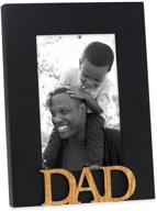 black wood sentiments dad picture frame by isaac jacobs - 4x6 inch, perfect photo gift for father, family - display on tabletop or desk (black, 4x6) логотип