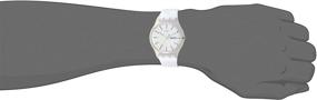 img 2 attached to Модные и прочные наручные часы Swatch с кварцевым механизмом и силиконовым ремешком для женщин - стильные аксессуары для запястья