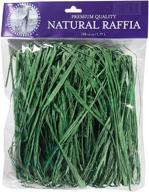 🌿 super moss (30010) raffia, grass green, 2oz: top-quality natural trim for crafts and decor logo