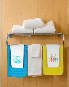 img 1 attached to 🍋 Serafina Home Oversized Lemon Yellow Kitchen Towels: 100% Cotton Soft Absorbent Ribbed Terry Loop, Set of 3 Multipurpose Towels for Everyday Use (Illuminating Yellow)