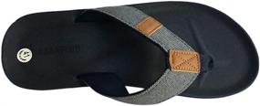 img 2 attached to 👞 URBANFIND Men's Canvas Sandals Slippers: Stylish and Athletic Footwear