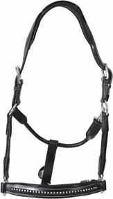 img 2 attached to 🐴 Stunning Oakbark Padded Crystal Halter by Henri de Rivel for Cob Horses