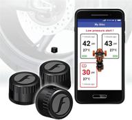 🚲 вело fobo bike 2 trike смарт bluetooth tpms система мониторинга давления в шинах (черный) - поддержка android, ios, brp connect, 6 уровней предупреждений. логотип