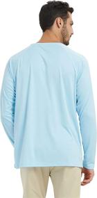 img 1 attached to 🌞 SERHOM Men's UV Sun Protection UPF 50+ Outdoor Rashguard: Perfect for Fishing, Hiking, and Swimming