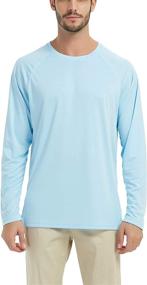 img 4 attached to 🌞 SERHOM Men's UV Sun Protection UPF 50+ Outdoor Rashguard: Perfect for Fishing, Hiking, and Swimming