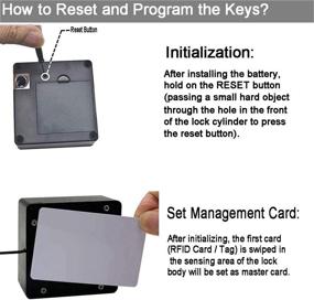 img 1 attached to 🔒 WOOCH Hidden RFID Electronic Cabinet Lock for Wooden Cabinet Drawer Cupboard Locker