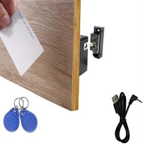 img 4 attached to 🔒 WOOCH Hidden RFID Electronic Cabinet Lock for Wooden Cabinet Drawer Cupboard Locker