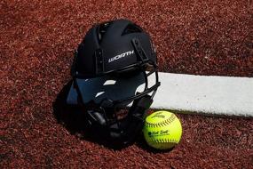 img 2 attached to Worth Legit Slowpitch Softball Pitcher's Mask Series: Protect Yourself in Style!