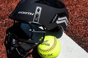 img 1 attached to Worth Legit Slowpitch Softball Pitcher's Mask Series: Protect Yourself in Style!