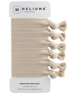 🌼 cyndibands ash blonde knotted ribbon ponytail holders - 6 pack: perfect color match logo