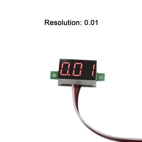 img 3 attached to ⚡️ HiLetgo 5pcs 0.36&#34; DC 0~30V Digital Voltmeter Gauge Tester with Red LED Display Panel Mount for Car Motorcycle Battery Monitoring and Voltage Display