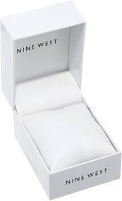 img 2 attached to 🕰️ Стильные женские часы Nine West NW/1856NTNT в золотистом цвете с текстильным ремешком: изделие, излучающее элегантность.