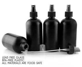 img 1 attached to 🌿 Cornucopia 8-Ounce Black Glass Spray Bottles (4-Pack) - Ideal for Aromatherapy, Perfume, DIY & More