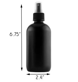 img 2 attached to 🌿 Cornucopia 8-Ounce Black Glass Spray Bottles (4-Pack) - Ideal for Aromatherapy, Perfume, DIY & More